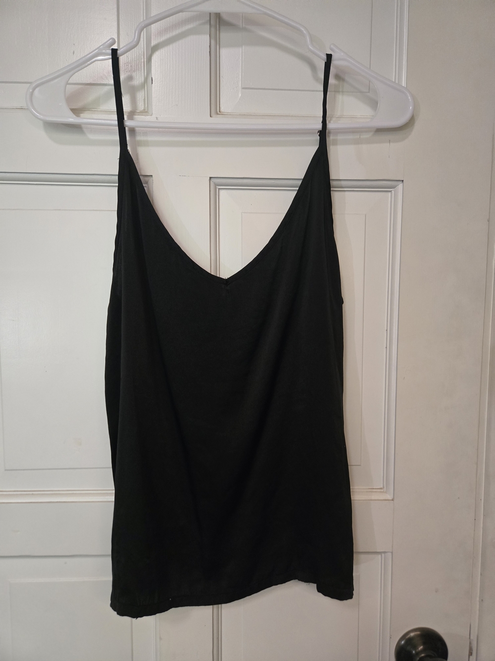 Gorgeous Mulberry Silk Black Spaghetti Strap Camisole L NWOT